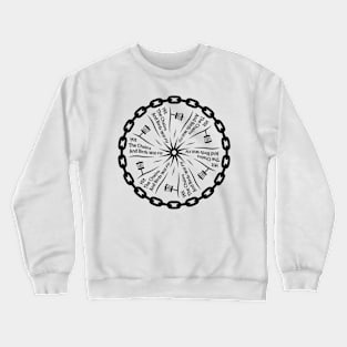 Disc Golf Chains And Birds Crewneck Sweatshirt